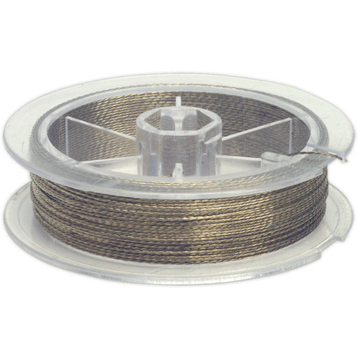 Braided Stainless Steel Windscreen Cutting Wire - For Use with Wire Grips Loops