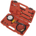 Fuel Injection Pressure Test Kit - Dual Scale Gauge - Pressure Release Valve Loops