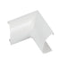20mm x 10mm White Clip Over Internal Bend Trunking Adapter 90 Degree Conduit Loops