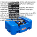 200L Portable AdBlue Tank - 12V Electric Pump - Automatic Fuel Nozzle - HDPE Loops