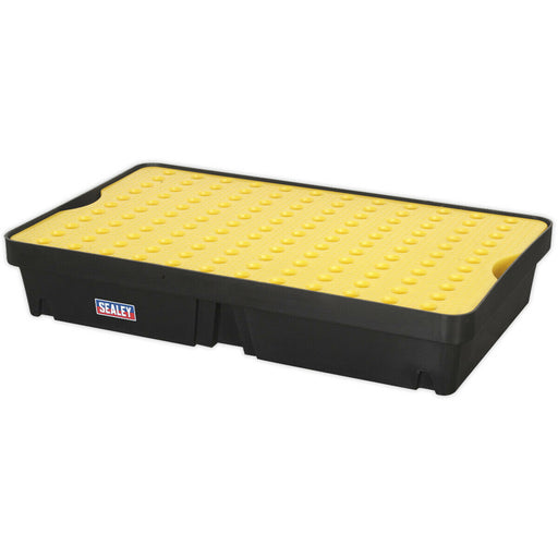 60L Spill Tray with Platform - Holds 2 x 45L Drums - High-Density PE Plastic Loops