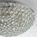 Flush Bathroom Ceiling Light Crystal Bead Dome Shade IP44 Round Lamp Bulb Holder Loops