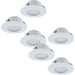 2 PACK 3 PACK Flush Ceiling Downlight White Round Spotlight 6W Built in LED Loops