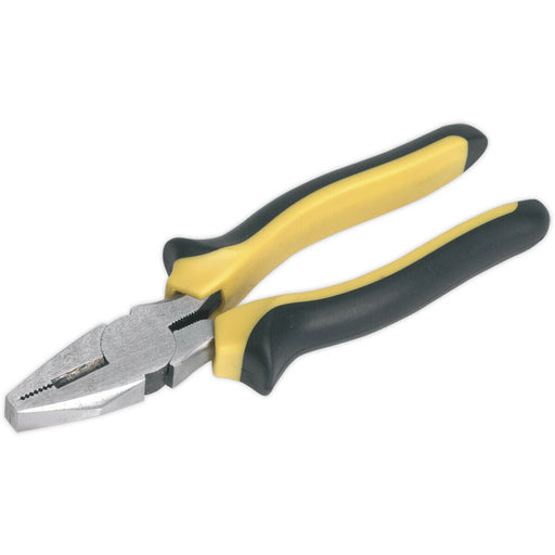 180mm Combination Pliers - Oversized Grip - Corrosion Resistant - Hardened Steel Loops