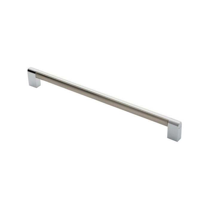 Multi Section Straight Pull Handle 320mm Centres Satin Nickel Polished Chrome Loops