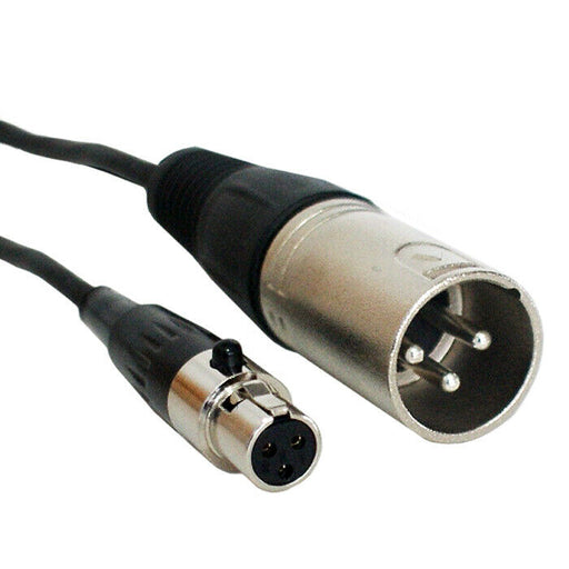 6m 3 Pin XLR Male to Mini XLR Female Microphone Cable Plug Socket Headset Lead Loops