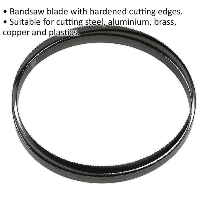 1638 x 13 x 0.63mm Bi-Metal Bandsaw Blade - 10 TPI Hardened Cutting Edges Metal Loops