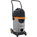 1200W Industrial Wet & Dry Vacuum Cleaner - 30L Bagless Stainless Steel Drum Loops