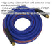 Extra Heavy Duty Air Hose with 1/4 Inch BSP Unions - 10 Metre Length - 10mm Bore Loops