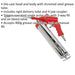 Air Operated Pistol Type Grease Gun - 1/4" BSP Inlet - Rigid Delivery Tube Loops