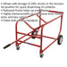 Mobile 205L Drum Stillage - Heavy Duty Tyres & Castors - Horizontal Drum Storage Loops