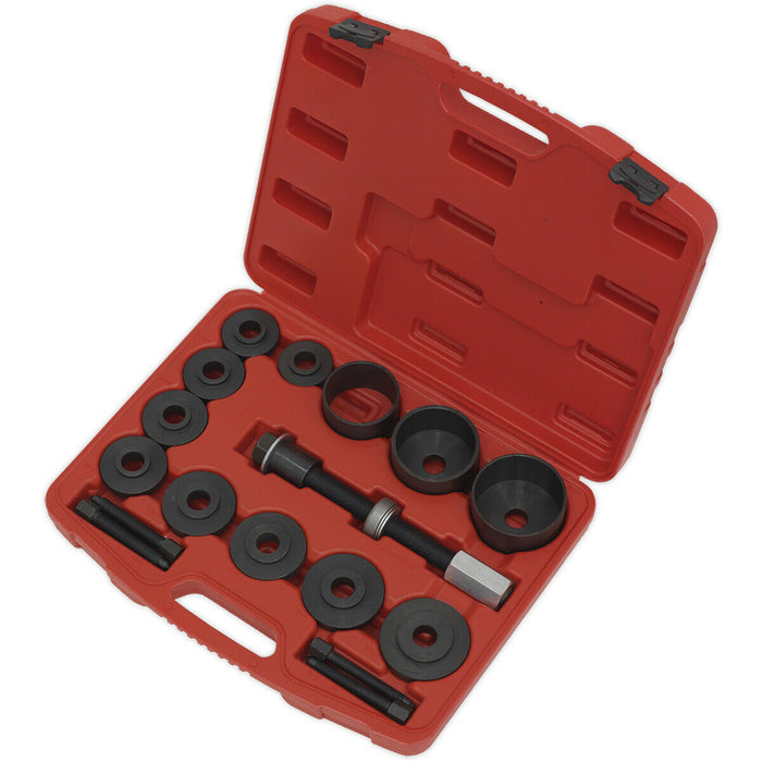 17 Pc Wheel Bearing Removal & Installation Tool Kit - IMPACT Drive Drift Screw Loops