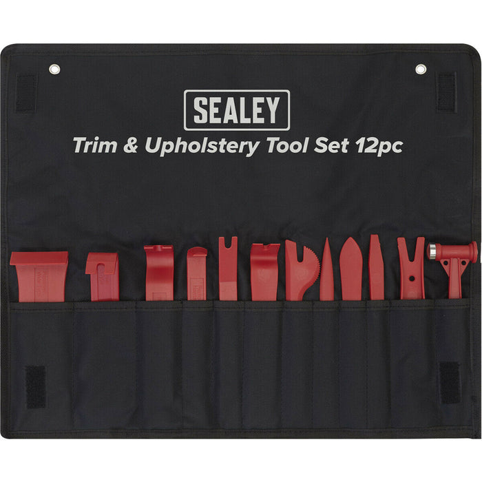12 Piece Trim & Upholstery Tool Set - Resilient Nylon - Trim & Trim Stud Removal Loops