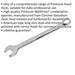 21mm Steel Combination Spanner - Long Slim Design Combo Wrench - Chrome Vanadium Loops