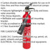 2kg Carbon Dioxide Fire Extinguisher - Lightweight Aluminium - Refillable Loops