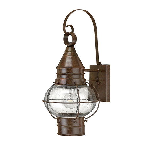 Wall Light Sconce Onion Lantern Clear Seedy Glass Sienna Bronze LED E27 100W Loops