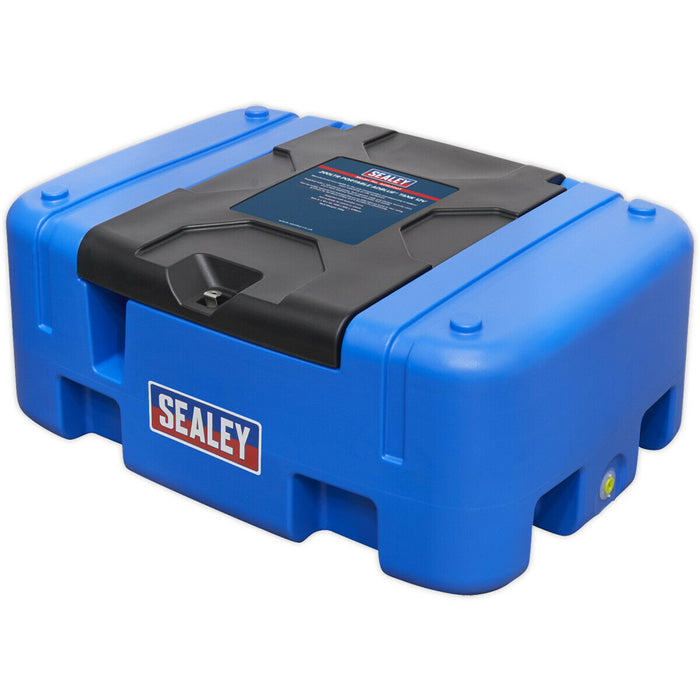 200L Portable AdBlue Tank - 12V Electric Pump - Automatic Fuel Nozzle - HDPE Loops