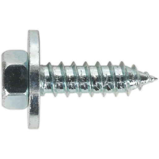 100 PACK M12 x 3/4 Inch Acme Screw with Captive Washer - Zinc Plated Fixings Loops