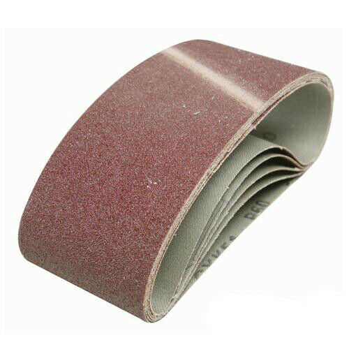 QTY 5 Sanding Belts 75mm x 457mm 60 Grit For Belt Sanders Loops