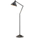 Floor Lamp Jointed Moveable Stem & Head Cone Shape Shade Old Bronze LED E27 100W Loops