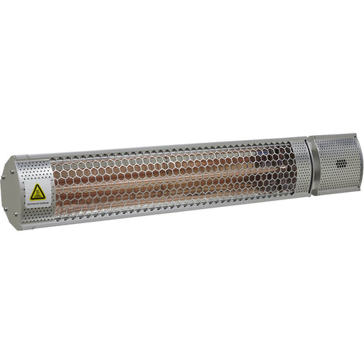 2000W Infrared Short Wave Heater - Wall Mounted - High Efficiency - Outdoor IP55 Loops