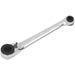 120mm Reversible Ratchet Spanner - 1/4" Hex x 10mm Hex - 72-Tooth Ratchet Action Loops