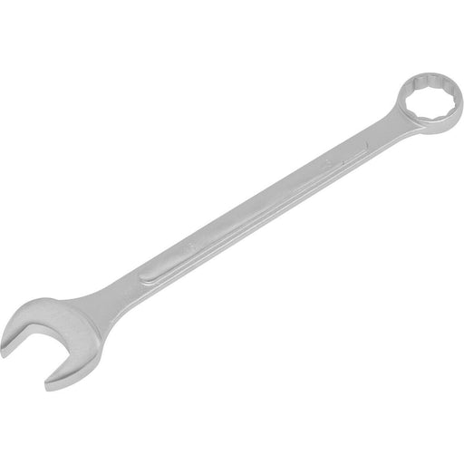 46mm Large Combination Spanner - Drop Forged Steel - Chrome Plated Polished Jaws Loops