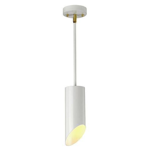 1 Bulb Ceiling Pendant Light Fitting White Aged Brass Finish LED E27 8W Bulb Loops