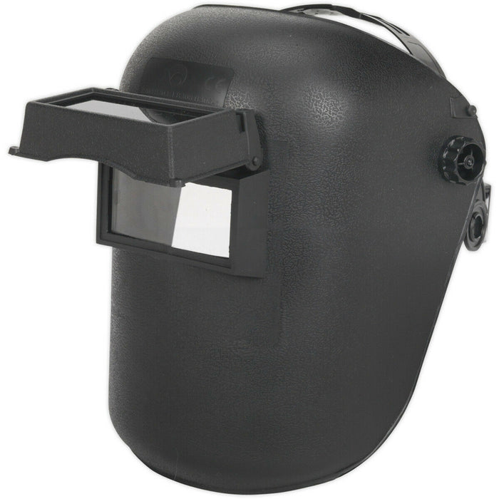 Welding Head Shield - Adjustable Headband - Shade 10 - Front Flip Up Lens Loops