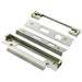 Rebate Kit for BS Lever Deadlocks For Double Doors 13mm Satin Steel Loops