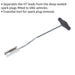 290mm Spark Plug Lead Tool - Aids Spark Plug Removal - Suitable for VAG Vehicles Loops