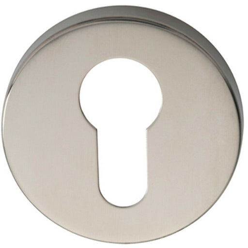 52mm Euro Profile Round Escutcheon Concealed Fix Bright Stainless Steel Loops