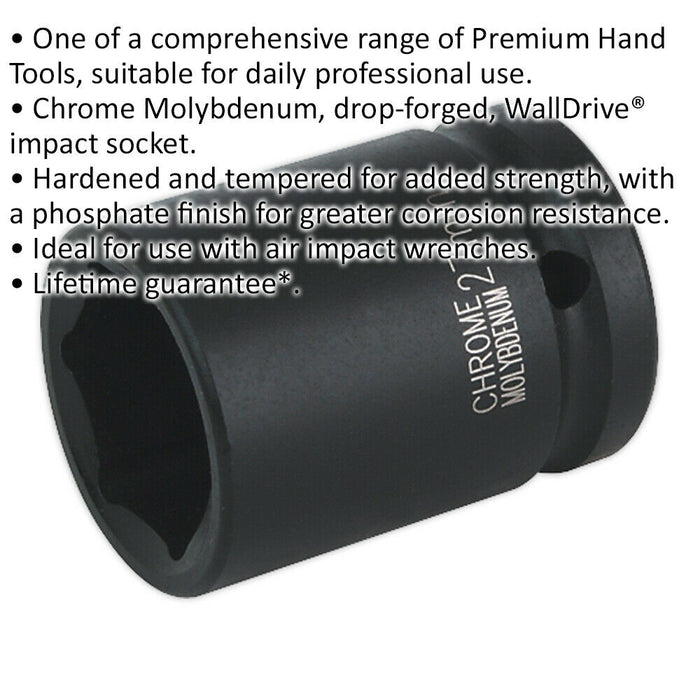 27mm Forged Impact Socket - 3/4 Inch Sq Drive - Chromoly Impact Wrench Socket Loops