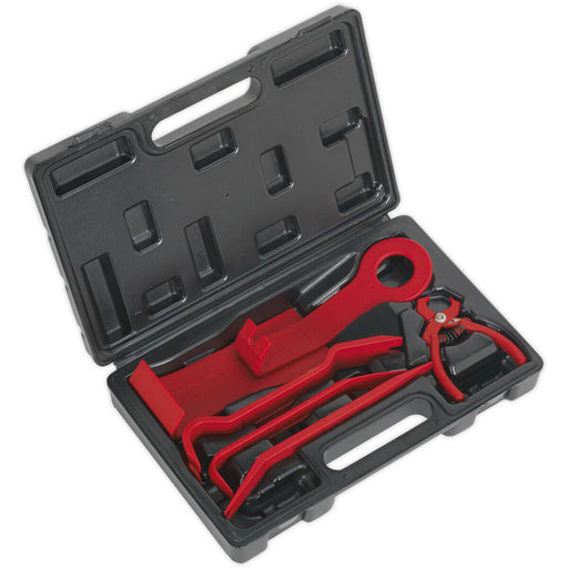 6 Piece Trim & Upholstery Tool Set - Reinforced Nylon - Trim Clip Removal Pliers Loops