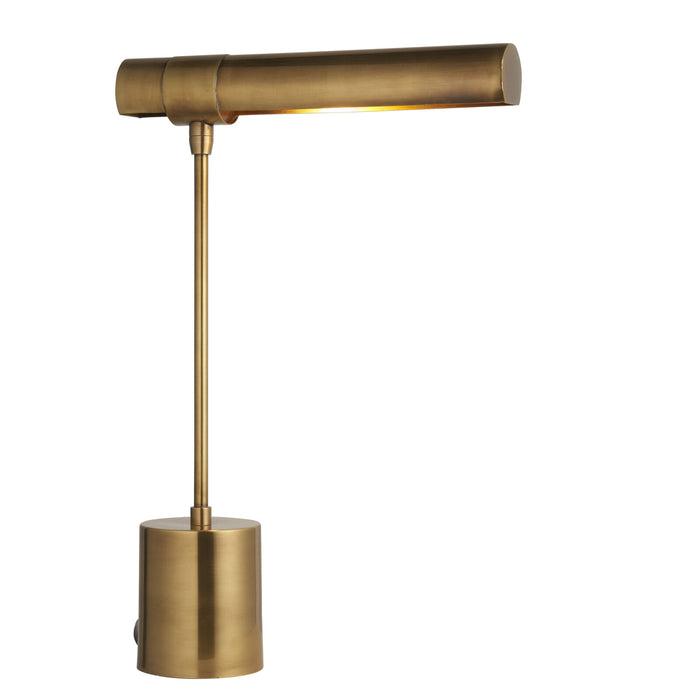 Table Lamp - Antique Solid Brass - 25W E14 - Bedside Task Light - Home Office Loops