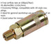 1/4 Inch BSPT Coupling Body Adaptor - Male Thread - Airflow Air Line Coupler Loops