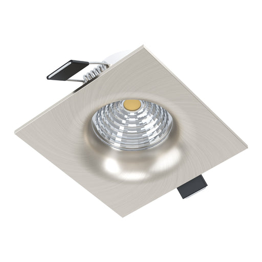 Wall / Ceiling Flush Square Downlight Satin Nickel Spotlight 6W Built in LED Loops