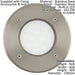 IP67 Outdoor Recessed Ground Light Stainless Steel Round 2.5W Built in LED Loops