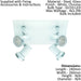 2 PACK Wall Flush Ceiling Light IP44 Bathroom Colour White Chrome GU10 4x3.3W Loops