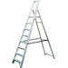 1.7m Aluminium Platform Step Ladders 8 Tread 3.3m Work Height HEAVY DUTY Steps Loops
