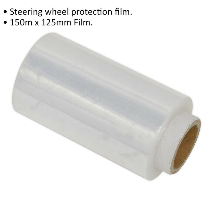 Steering Wheel Protection Film - 150m x 125mm Film - Steering Wheel Wrap Loops