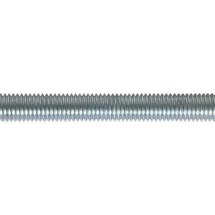 5 PACK Threaded Studding Rod - M12 x 1mm - Grade 8.8 Zinc Plated - DIN 975 Loops