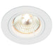 Fixed Round Recess Ceiling Down Light Gloss White 80mm Flush GU10 Lamp Fitting Loops