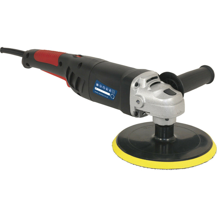 180mm Lightweight Polisher - 600 to 3000 rpm Variable Speed - 1100W Motor Loops