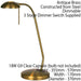 Touch Dimmer Table Lamp Light Antique Brass & Adjustable Neck Classic Reading Loops