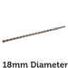 18mm x 460mm SDS Plus Crosshead Masonry Drill Bit Tungsten 4 Point Cutting Head Loops