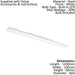 2 PACK Wall / Ceiling Light White 1200mm Slim Strip Panel 20W LED 4000K Loops