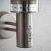 IP44 Outdoor LED Light Brushed Steel PIR Wall Lantern Security Outdoor Overhang Loops