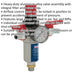 Heavy Duty Air Filter & Regulator - Airflow Control Knob - 76cfm Max Airflow Loops