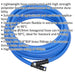 5m Hot and Cold Rubber Water Hose Pipe - 19mm Diameter Heavy Duty Hex Hose Loops